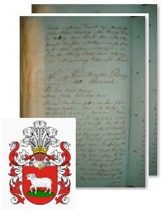 Przykładowe zdjęcie wywodu rodowitości szlacheckiej z 1802 roku, stron 2.jpg