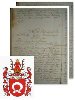 Przykładowe zdjęcie wywodu rodowitości szlacheckiej z 1802 roku, stron 2.jpg