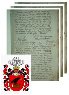 Przykładowe zdjęcie wywodu rodowitości szlacheckiej z 1802 roku, stron 3.jpg