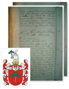 Przykładowe zdjęcie wywodu rodowitości szlacheckiej z 1802 roku, stron 2.jpg