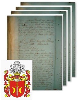 Przykładowe zdjęcie wywodu rodowitości szlacheckiej z 1802 roku, stron 4.jpg