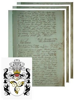 Przykładowe zdjęcie wywodu rodowitości szlacheckiej z 1802 roku, stron 3.jpg
