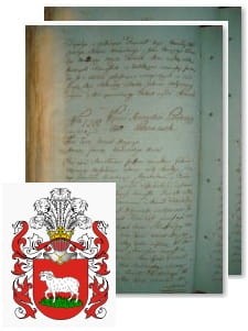 Przykładowe zdjęcie wywodu rodowitości szlacheckiej z 1802 roku, stron 2.jpg