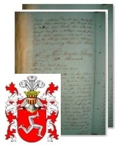 Przykładowe zdjęcie wywodu rodowitości szlacheckiej z 1802 roku, stron 2.jpg
