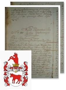 Przykładowe zdjęcie wywodu rodowitości szlacheckiej z 1802 roku, stron 2.jpg