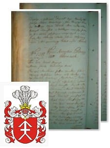 Przykładowe zdjęcie wywodu rodowitości szlacheckiej z 1802 roku, stron 2.jpg