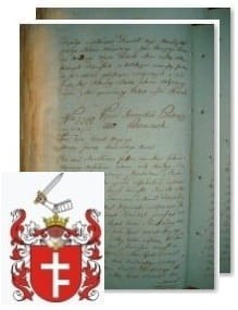 Przykładowe zdjęcie wywodu rodowitości szlacheckiej z 1802 roku, stron 2.jpg