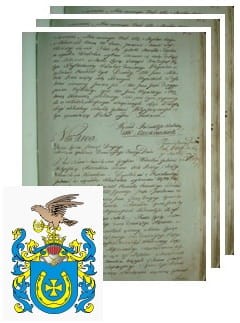 Przykładowe zdjęcie wywodu rodowitości szlacheckiej z 1802 roku, stron 3.jpg