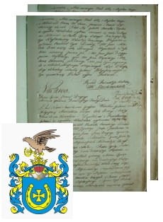 Przykładowe zdjęcie wywodu rodowitości szlacheckiej z 1802 roku, stron 2.jpg