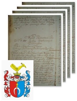 Przykładowe zdjęcie wywodu rodowitości szlacheckiej z 1802 roku, stron 4.jpg