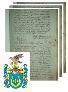Przykładowe zdjęcie wywodu rodowitości szlacheckiej z 1802 roku, stron 3.jpg