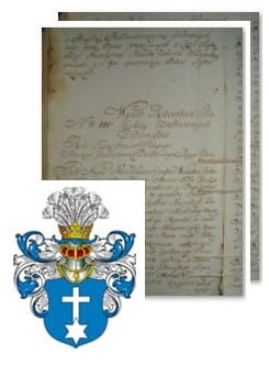 Przykładowe zdjęcie wywodu rodowitości szlacheckiej z 1802 roku, stron 2.jpg