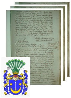 Przykładowe zdjęcie wywodu rodowitości szlacheckiej z 1802 roku, stron 3.jpg