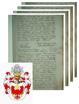 Przykładowe zdjęcie wywodu rodowitości szlacheckiej z 1802 roku, stron 4.jpg