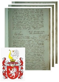 Przykładowe zdjęcie wywodu rodowitości szlacheckiej z 1802 roku, stron 3.jpg