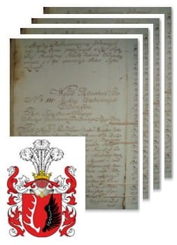 Przykładowe zdjęcie wywodu rodowitości szlacheckiej z 1802 roku, stron 4.jpg