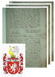 Przykładowe zdjęcie wywodu rodowitości szlacheckiej z 1802 roku, stron 3.jpg
