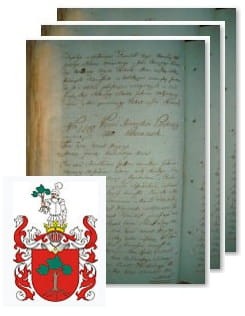 Przykładowe zdjęcie wywodu rodowitości szlacheckiej z 1802 roku, stron 3.jpg