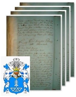 Przykładowe zdjęcie wywodu rodowitości szlacheckiej z 1802 roku, stron 4.jpg