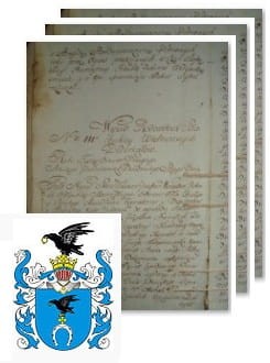 Przykładowe zdjęcie wywodu rodowitości szlacheckiej z 1802 roku, stron 3.jpg