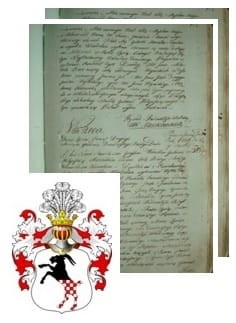 Przykładowe zdjęcie wywodu rodowitości szlacheckiej z 1802 roku, stron 2.jpg