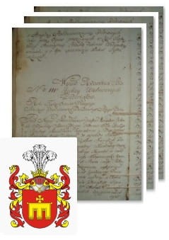 Przykładowe zdjęcie wywodu rodowitości szlacheckiej z 1802 roku, stron 3.jpg