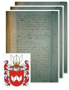 Przykładowe zdjęcie wywodu rodowitości szlacheckiej z 1802 roku, stron 3.jpg