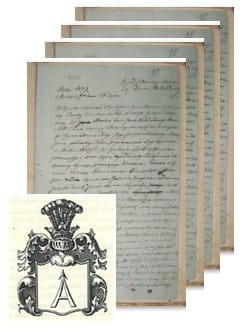 Przykładowe zdjęcie wywodu rodowitości szlacheckiej z 1832 roku, stron 4.jpg