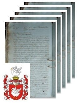 Przykładowe zdjęcie wywodu rodowitości szlacheckiej z 1806 roku, stron 5.jpg