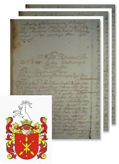 Przykładowe zdjęcie wywodu rodowitości szlacheckiej z 1802 roku, stron 3.jpg