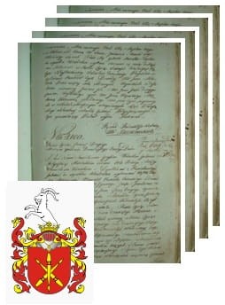 Przykładowe zdjęcie wywodu rodowitości szlacheckiej z 1802 roku, stron 4.jpg