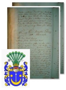 Przykładowe zdjęcie wywodu rodowitości szlacheckiej z 1802 roku, stron 2.jpg