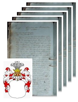 Przykładowe zdjęcie wywodu rodowitości szlacheckiej z 1806 roku, stron 5.jpg