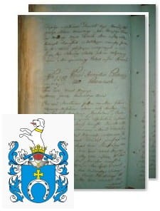 Przykładowe zdjęcie wywodu rodowitości szlacheckiej z 1802 roku, stron 2.jpg