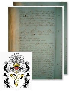 Przykładowe zdjęcie wywodu rodowitości szlacheckiej z 1802 roku, stron 2.jpg