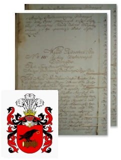 Przykładowe zdjęcie wywodu rodowitości szlacheckiej z 1802 roku, stron 2.jpg