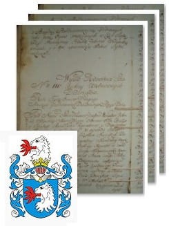Przykładowe zdjęcie wywodu rodowitości szlacheckiej z 1802 roku, stron 3.jpg