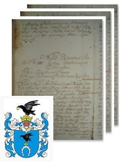 Przykładowe zdjęcie wywodu rodowitości szlacheckiej z 1802 roku, stron 3.jpg