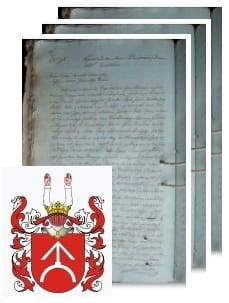 Przykładowe zdjęcie wywodu rodowitości szlacheckiej z 1816 roku, stron 3.jpg