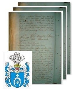 Przykładowe zdjęcie wywodu rodowitości szlacheckiej z 1802 roku, stron 3.jpg