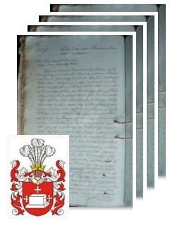 Przykładowe zdjęcie wywodu rodowitości szlacheckiej z 1805 roku, stron 4.jpg