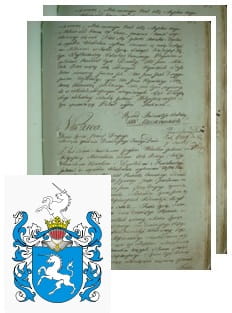 Przykładowe zdjęcie wywodu rodowitości szlacheckiej z 1802 roku, stron 2.jpg