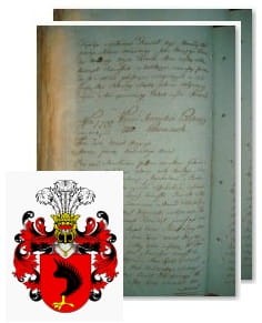 Przykładowe zdjęcie wywodu rodowitości szlacheckiej z 1802 roku, stron 2.jpg