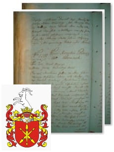 Przykładowe zdjęcie wywodu rodowitości szlacheckiej z 1802 roku, stron 2.jpg