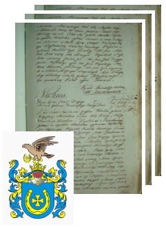 Przykładowe zdjęcie wywodu rodowitości szlacheckiej z 1802 roku, stron 3.jpg