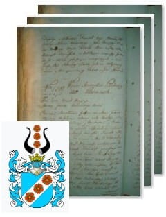 Przykładowe zdjęcie wywodu rodowitości szlacheckiej z 1802 roku, stron 3.jpg