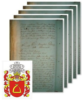Przykładowe zdjęcie wywodu rodowitości szlacheckiej z 1802 roku, stron 5.jpg