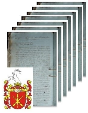 Przykładowe zdjęcie wywodu rodowitości szlacheckiej z 1806 roku, stron 7.jpg