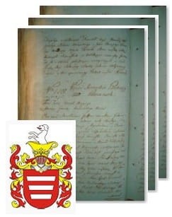 Przykładowe zdjęcie wywodu rodowitości szlacheckiej z 1802 roku, stron 3.jpg