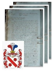 Przykładowe zdjęcie wywodu rodowitości szlacheckiej z 1805 roku, stron 3.jpg